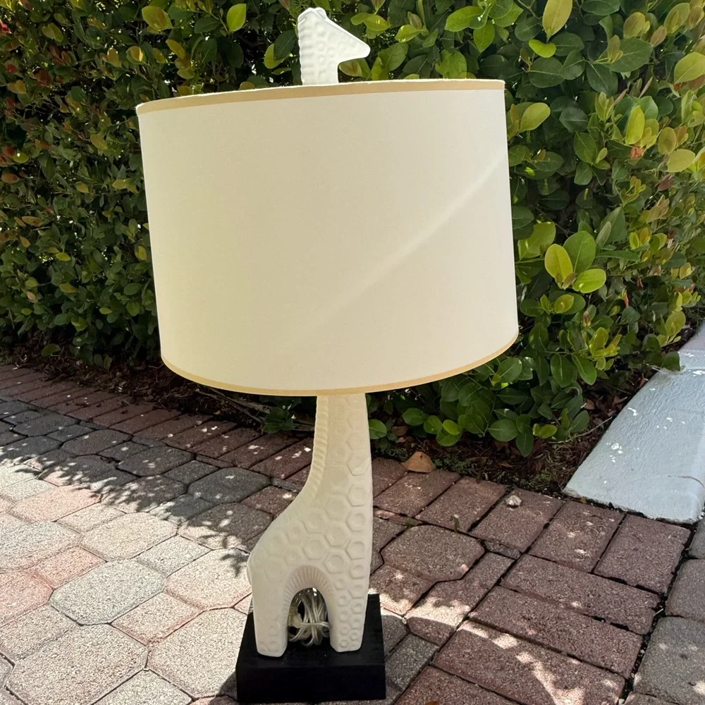 Jonathan Adler White Giraffe Table Lamp